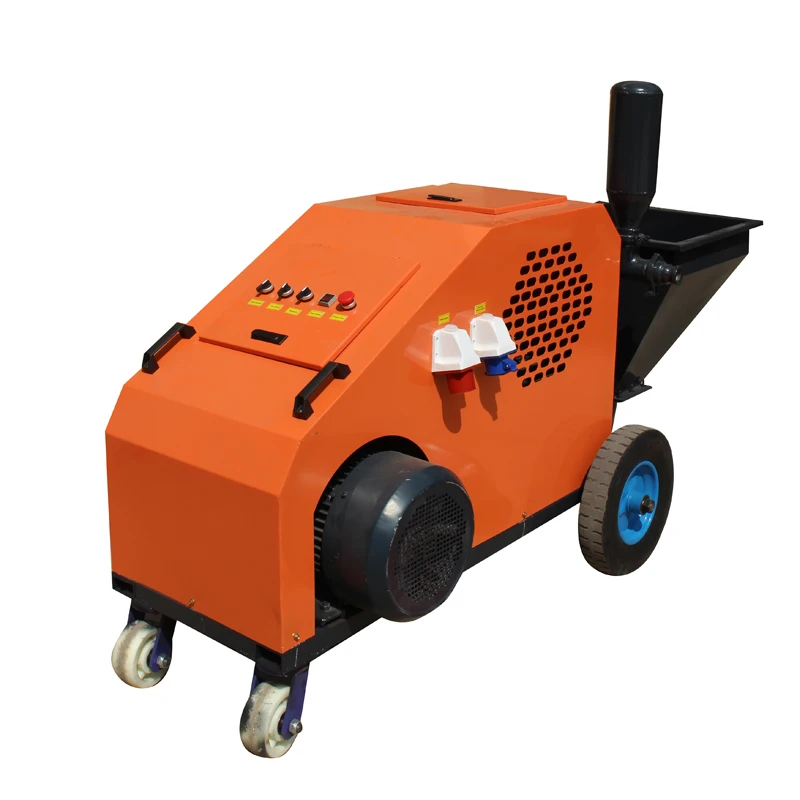 Dual cylinder dual speed Mortar Spray Machine Multifunctional Coating Cement Grouting  Real Stone Paint Plastering Spray Gun