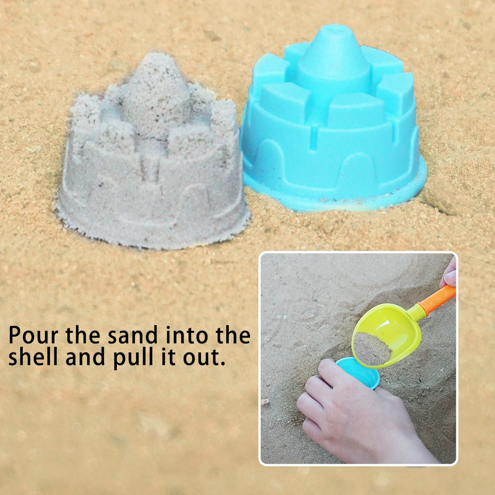 20Pcs Beach Toys Set Summer Outdoor Games Sand Play Plastic Bucket Watering Bottle Shovels Panda Beach Water Game Toy Tools Gift