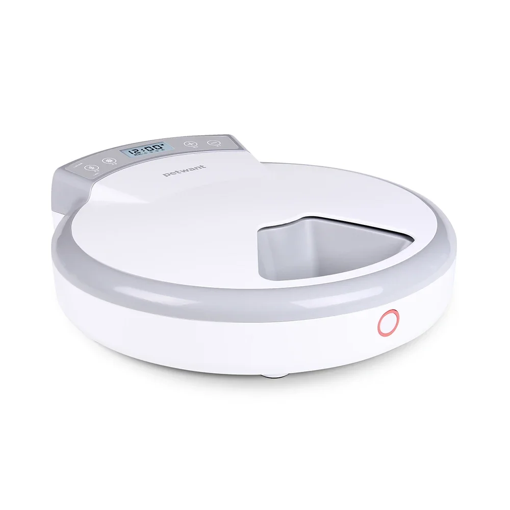 

Automatic Cat Feeder Pet Feeder Dog Food Dispenser with Time and Meal Size Programmable Meal Call