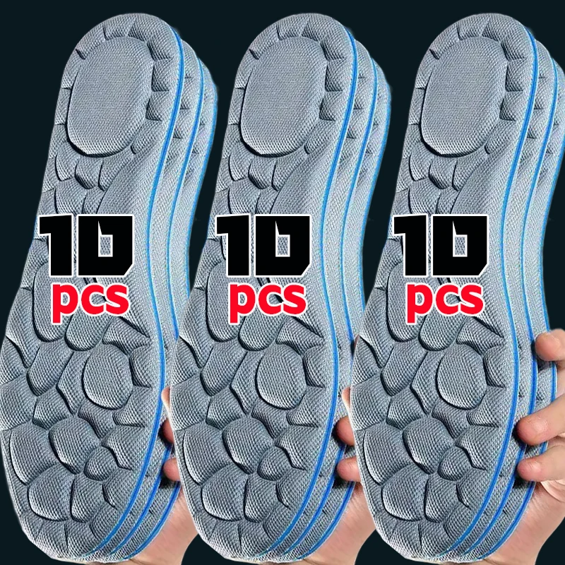 

10pcs Cloud Memory Foam Orthopedic Insoles for Shoes Antibacterial Deodorization Sweat Absorption Insert Sport Shoes Running Pad
