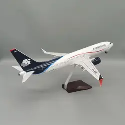 47CM 1:85 Scale B737 Model AEROMEXICO Mexico Airline With Base Landing Gears Aircraft Resin Plane Model For Collection Gift