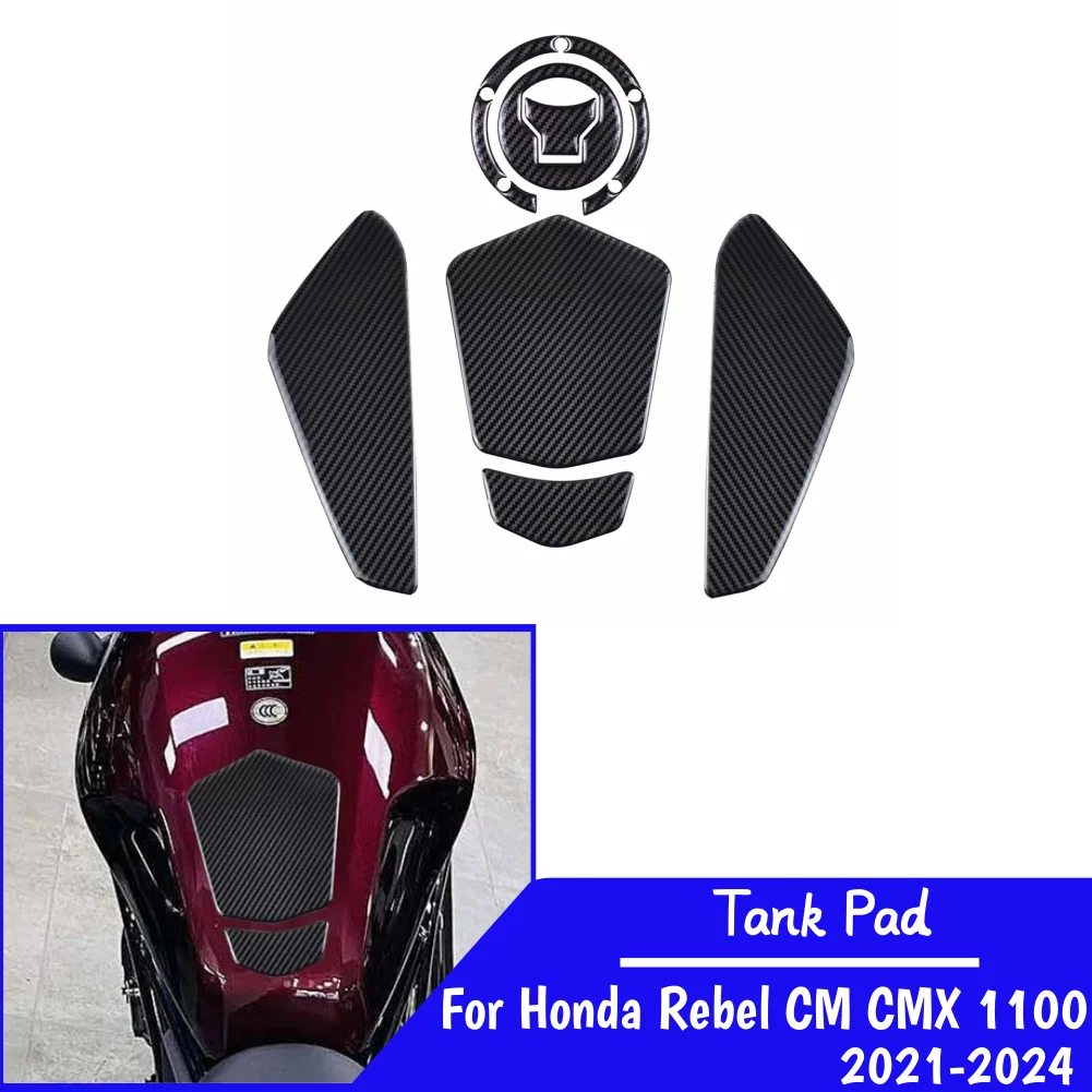 

CM1100 CMX1100 Tank Pad Stickers Gas Protector For Honda Rebel CM CMX 1100 2021-2024 Motorcycle Kit Knee Protection Accessories