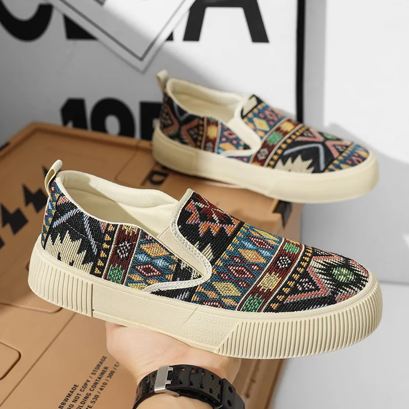 Size 48 Mens Shoes New Soft Bottom Printed Breathable Casual Shoes for Men Fashion Men's   Lightweight Sneakers Zapatos Casuales