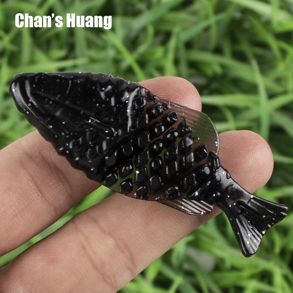 

Набор мягких приманок Chan's Huang, 18 шт., для ловли карпа, искусственные силиконовые приманки-имитации рыбы для баса, окуня, форели, 60 мм, 4,8 г