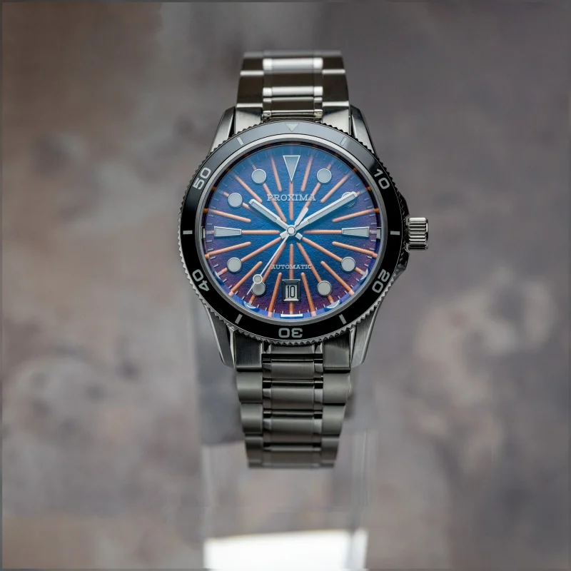 PROXIMA Men Automatic Watch Military 39MM Mechanical Wristwatch 10ATM Luminous Sapphire Ceramic Bezel Miyota 9015 Jianzhan Dial