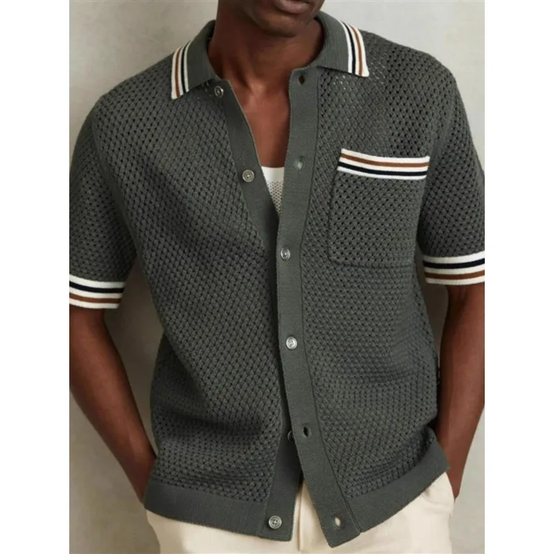 

Мужские летние трикотажные футболки с коротким рукавом: дизайнерские, с карманами, в полоску, комфортные, минималистичные, модные, нишевые, универсальные