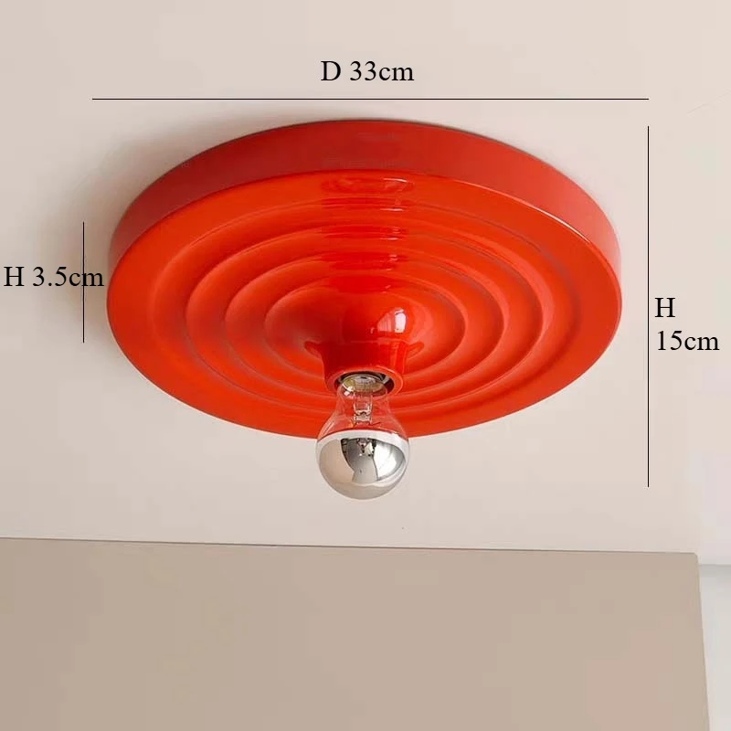 Bauhaus Retro UFO Ripple Disc Wandlamp Vliegende Schotel Gangverlichting Woonkamer Licht E27 Wandlamp Plafondlamp Kamer Decor
