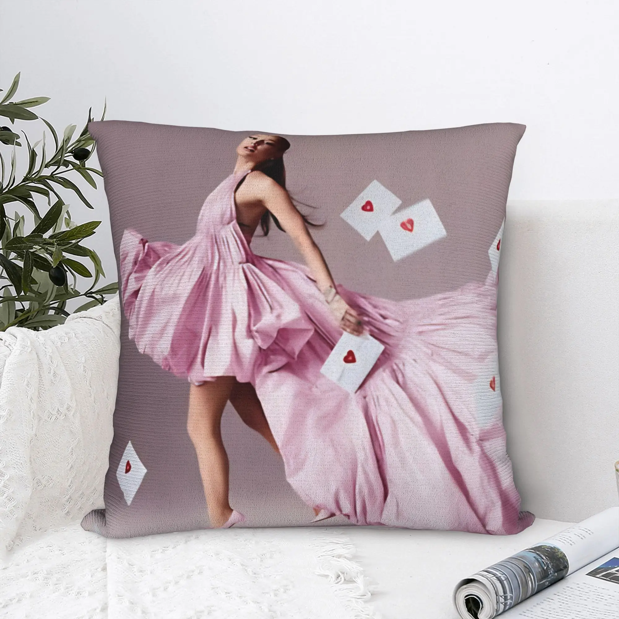 Singer Arianas Grandes Pillow Cover  Novelty Pillow Case For Couch Sofa Bedroom Soft Pillowcases Gift