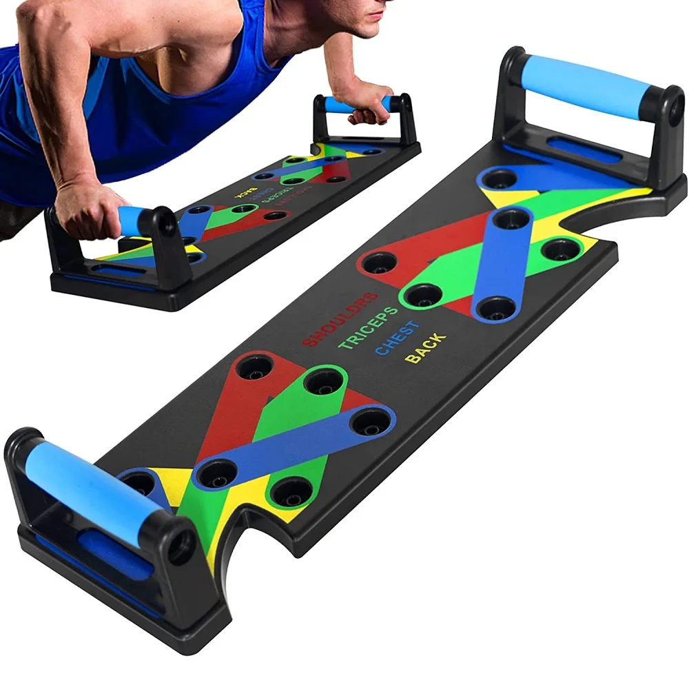 Wellshow Fitness Push Up Board Multi-Function All in One System Push Up Board Gym Fitness Push-Up Board