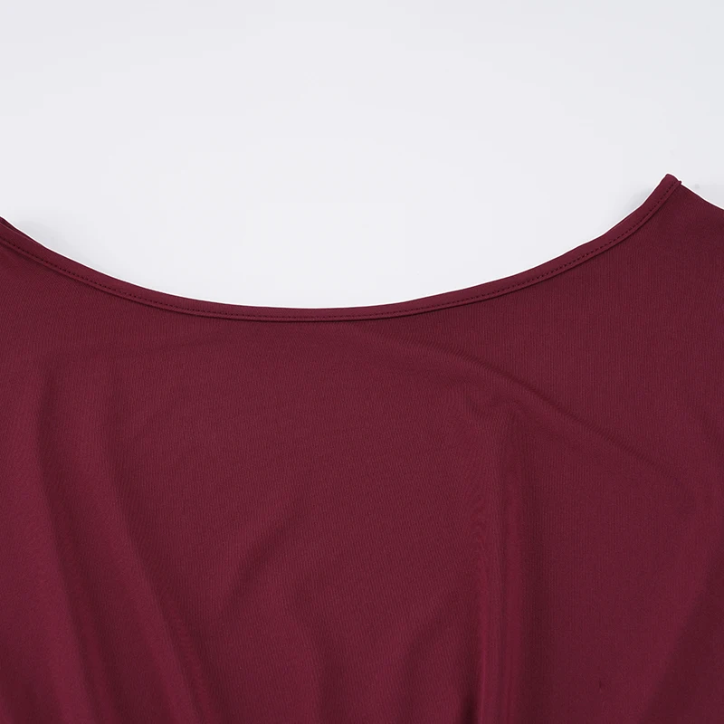 SUCHCUTE Elegantes, sexy, schulterfreies Spitzen-Patchwork-T-Shirt mit Taillendefinition, kurzärmeliges Damen-T-Shirt, Y2K-Top, Sommerparty, Club – Detail 6