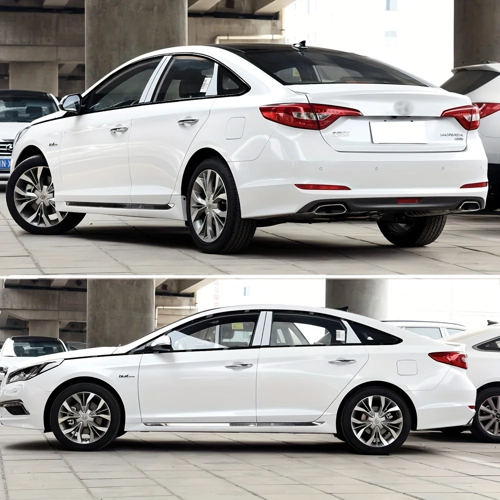 

For Hyundai Sonata 9 LF 2015-2019 PVC Glossy Black Car Window Decorative Strip Stickers Car Exterior Protection Accessories
