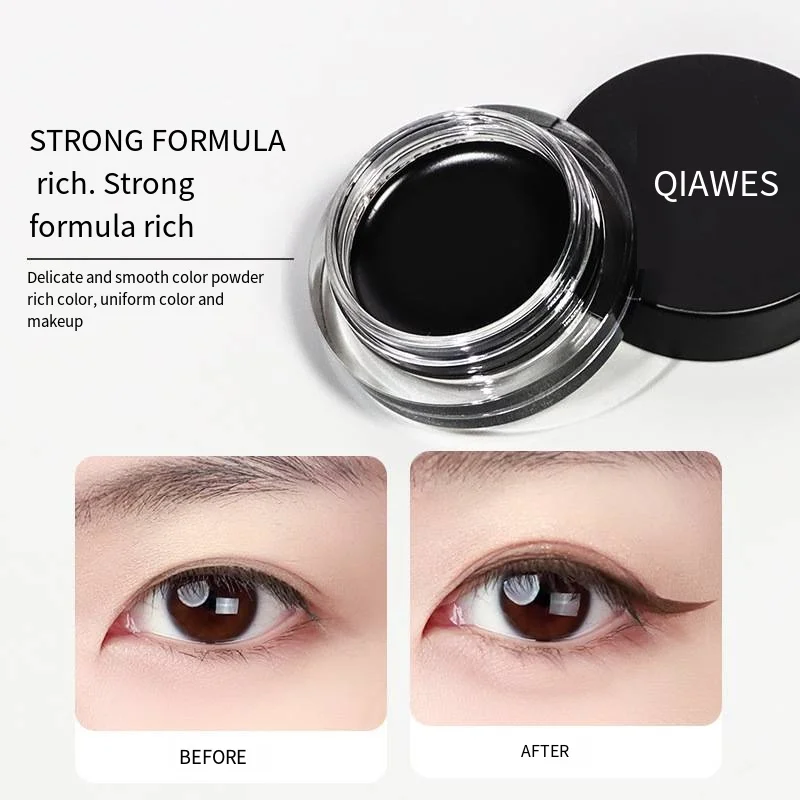 New Eyebrow Eyeliner Waterproof Liquid Eyebrow Cream Eye Cosmetics Long Lasting Eye Brow Makeup Set Plus Brush Portable