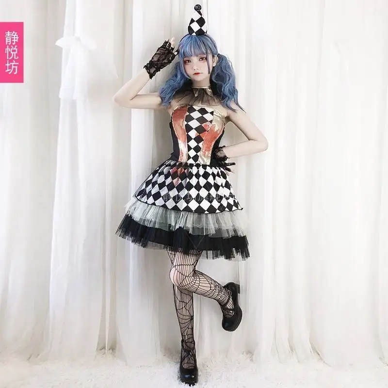 Heksenkostuum Halloween Prestatie Outfit Dames Magic uit oulder Devil Dr up Kleding Merkloze podiumkleding