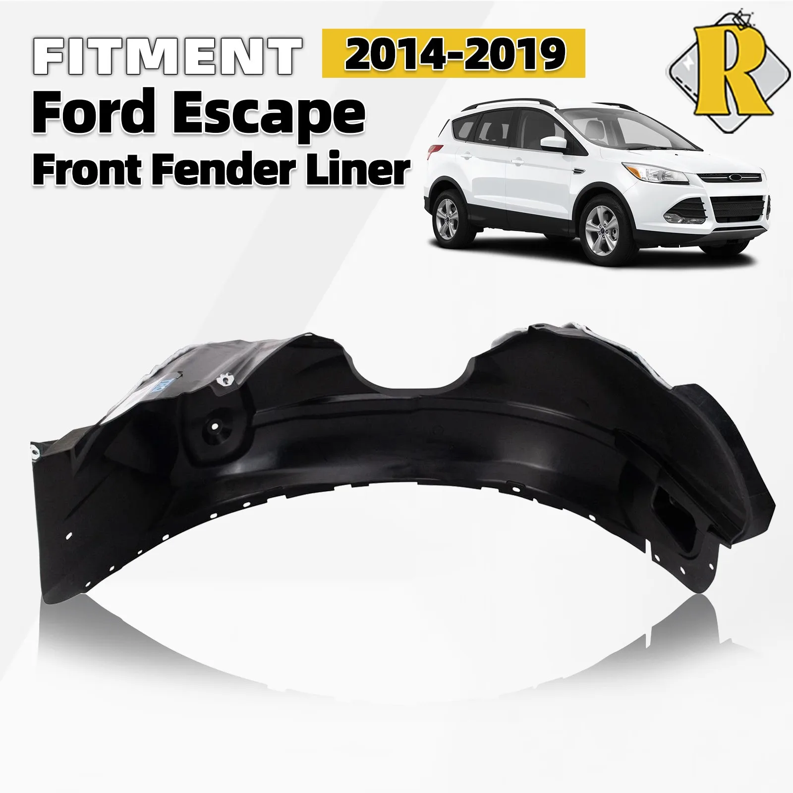 

Front Fender Liner For Ford Escape 2014-2019 Inner Panel Passenger CJ5Z16102B RH