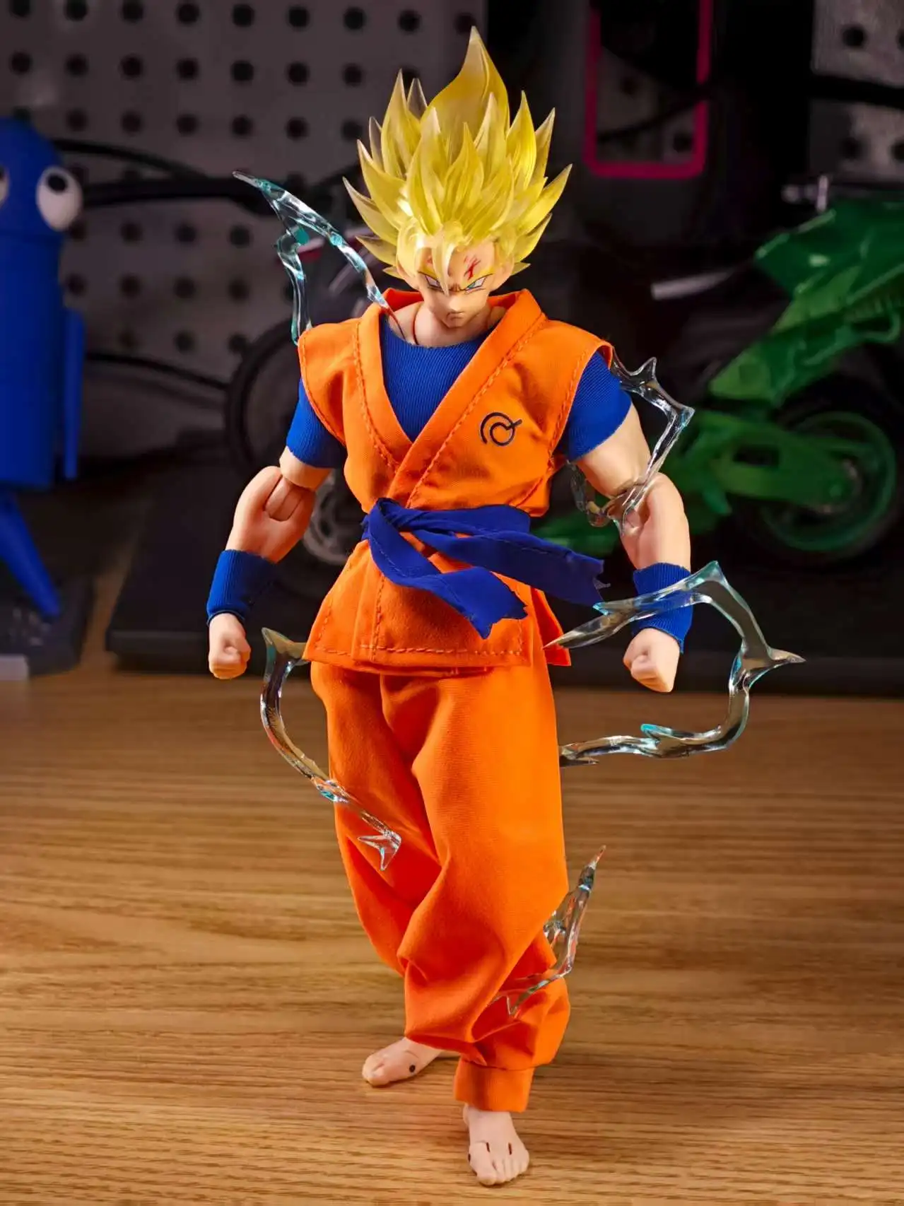 在庫あり新しいドラゴンボール Shf シリーズフィギュア孫悟空道教ローブオレンジブルー制服トレーニングスーツ服アクセサリーおもちゃ