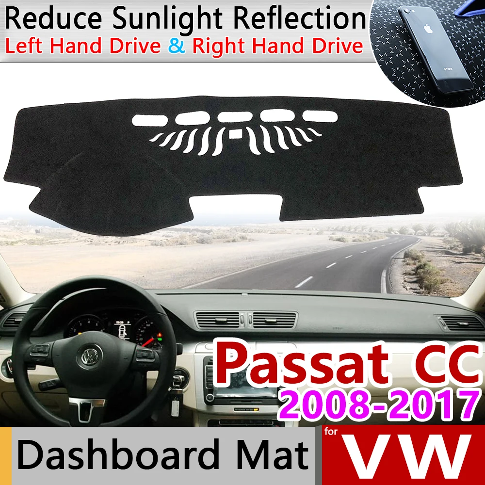 

for Volkswagen VW Passat CC 2008~2017 Anti-Slip Mat Dashboard Cover Pad Sunshade Dashmat Carpet Accessories 2009 2010 2012 2013