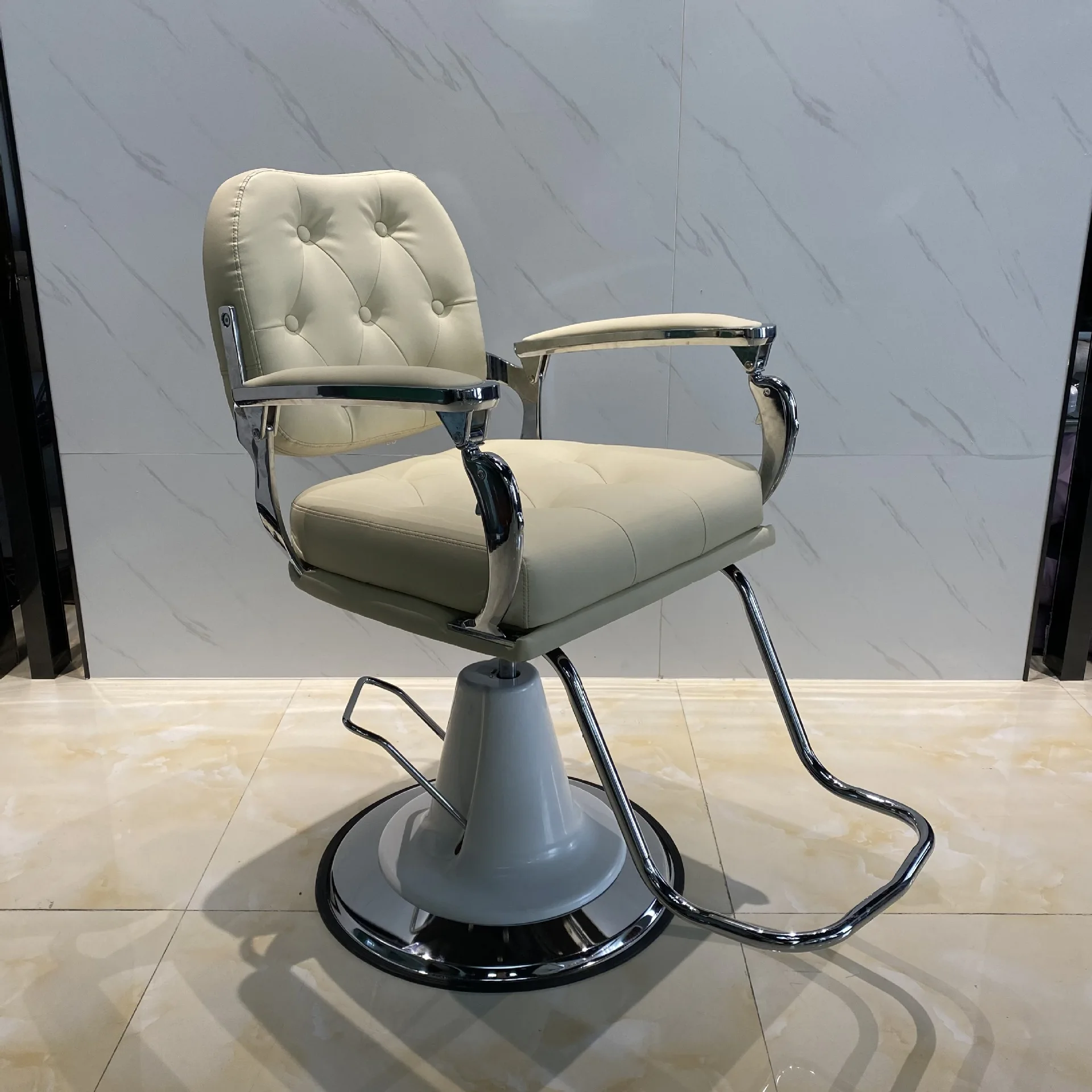 Hair salon chair, head massage adjustable, therapy chair, hairdressing and beauty chair, lifting and lowering large chassis, hai