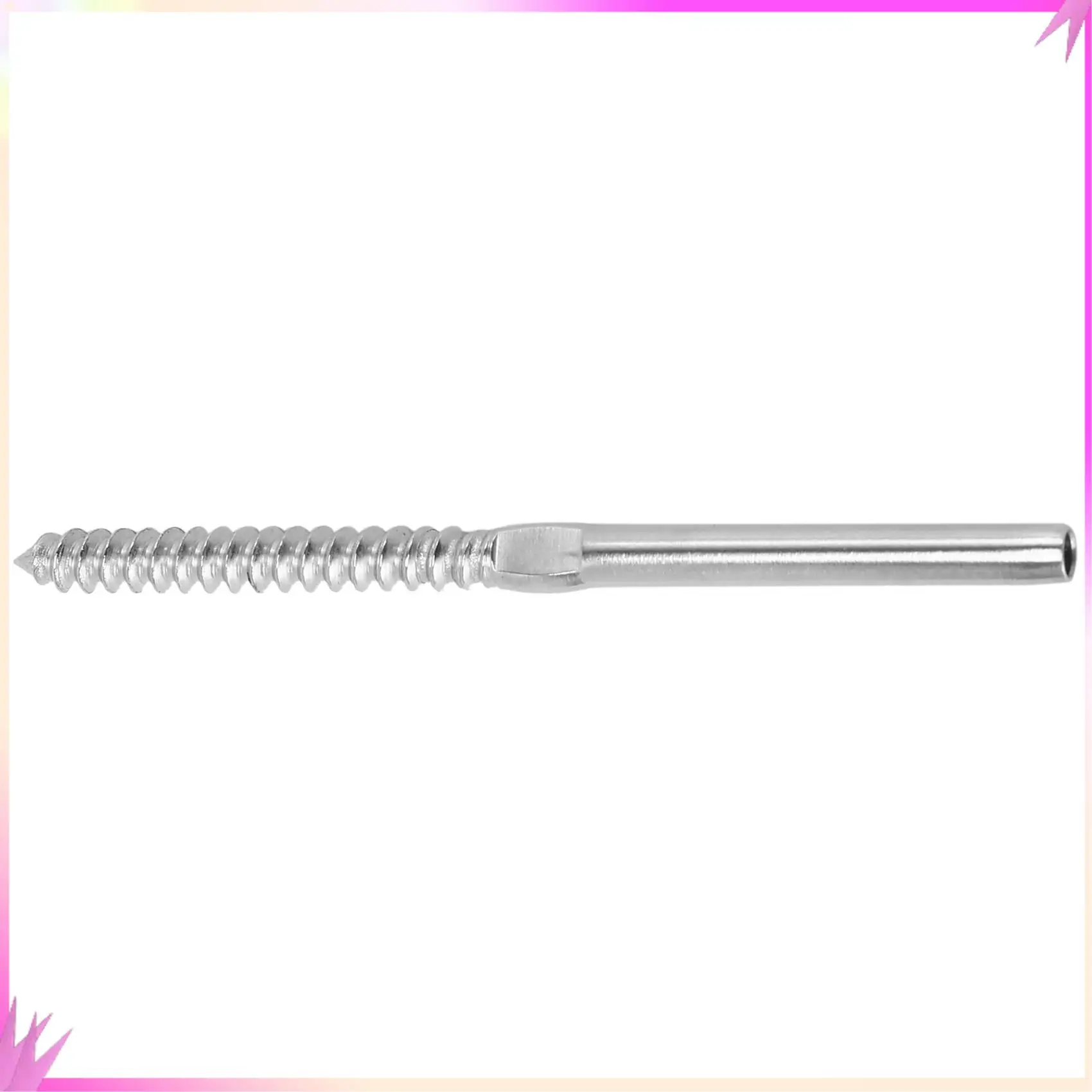 

B50C 30 Pairs Left&Right Hand Thread Lag Screws For 1/8 Inch Cable Railing Stair Deck Railing For Wood Post Lag Screw Swage Syst