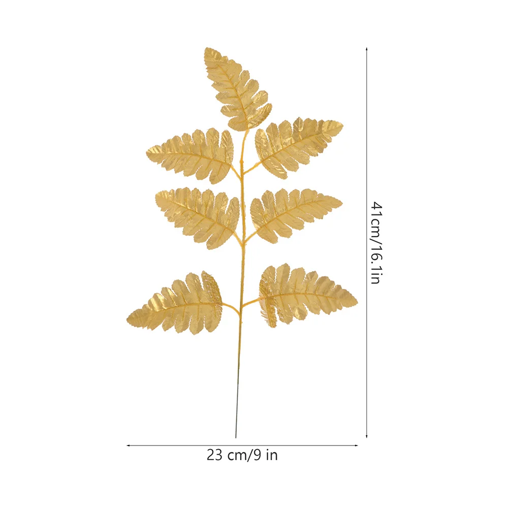 

50Pcs Artificial Gold Leaves Chic Multi-Function Leaf Decor Wedding Accessories Festival Party Supply Gold Leaves