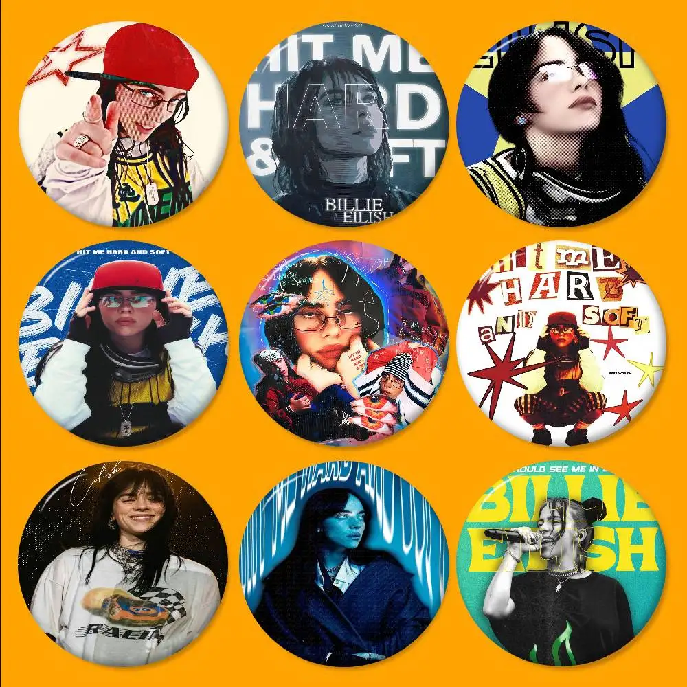 شعبية البوب ستار B-billie 32/44/58 مللي متر تخصيص زر دبابيس لطيف مضحك الإبداعية شارة مجوهرات ديكور هدايا للأصدقاء