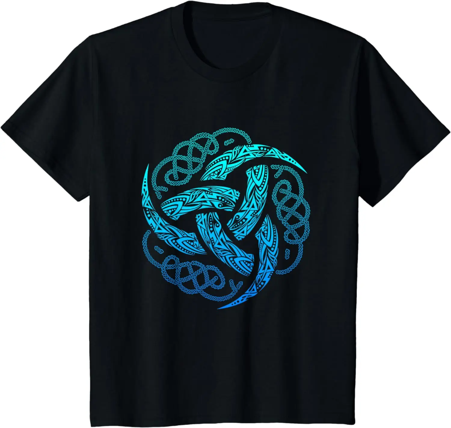 KNOTWORK TRIPLE HORN OF  T-SHIRT