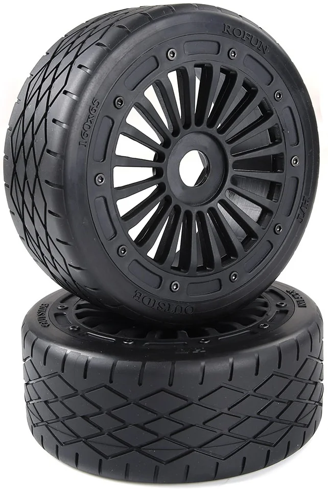 1/5 on road tire set plastic wheel insert 2pcs 160mmX65mm for 1/5