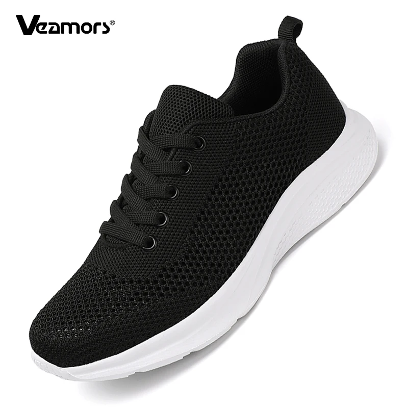 

Knitted Running Sports Shoes Women Hollow-out Casual Footwear Lightweight Breathable Leisure Trainers for Walking Jogging Travel