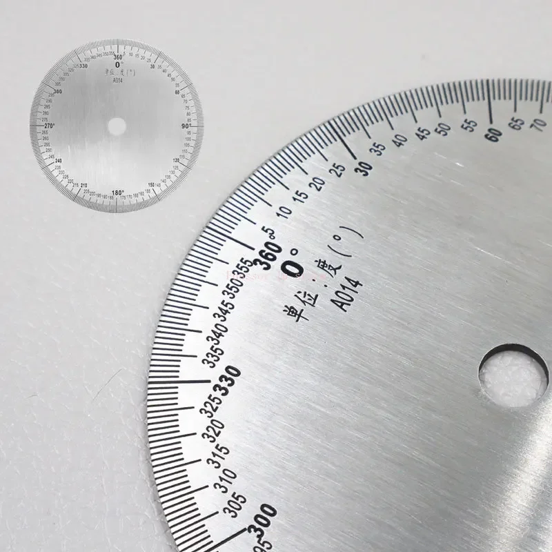 Imagem -04 - Angle Dial 360 Graus Transferidor Acessórios Redondos 90x8x2 mm Aço Inoxidável