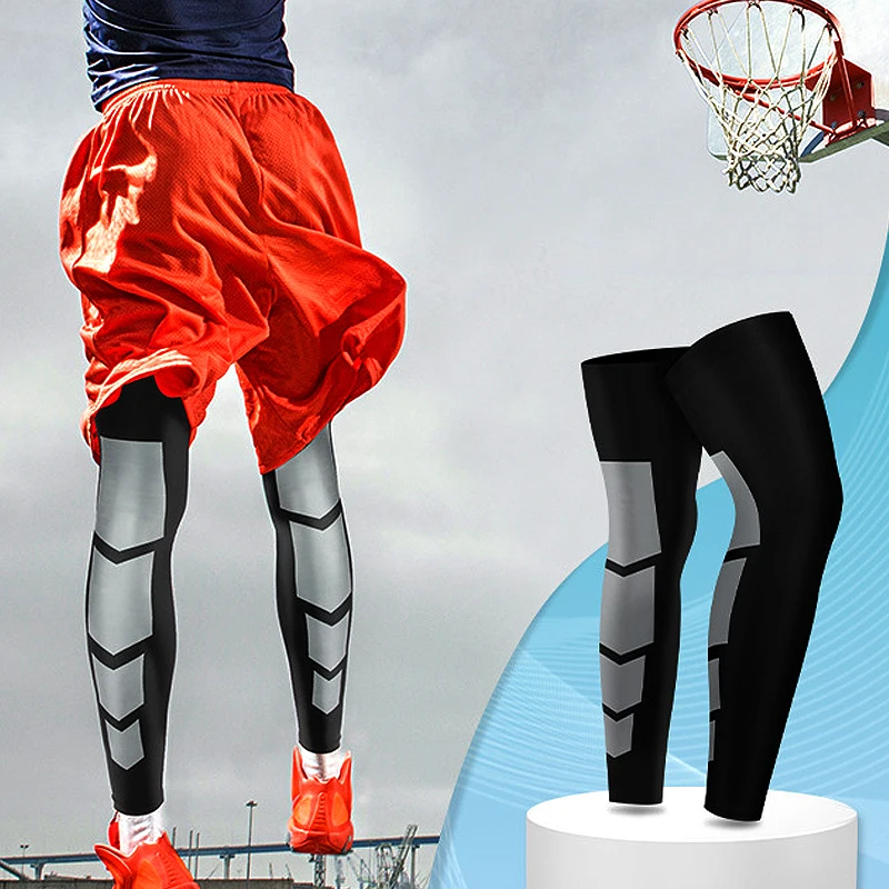 Attelle Tibiale de Soutien de Jambe, Longueur Genou, Manches sulf, pour Charleroi Eve oto, dehors Football, Basketball, Vélo, 1 Pièce