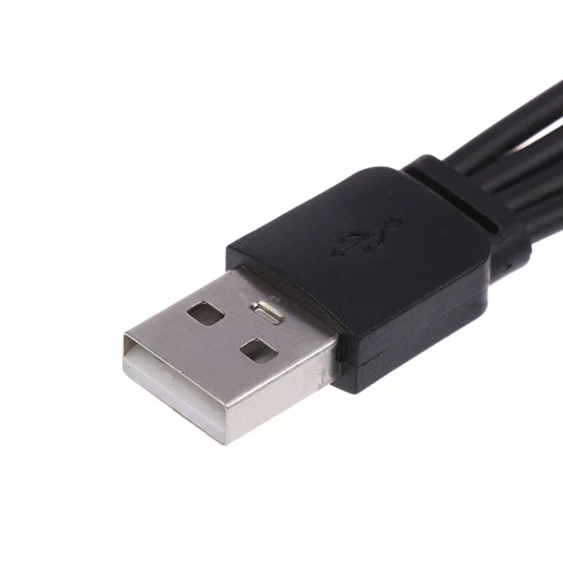 White/Black 20CM 4 In 1 USB C Charger Cable 4 Ports USB Splitter Charging Cable Type C Connector For Cellphone Smartphone Tablet
