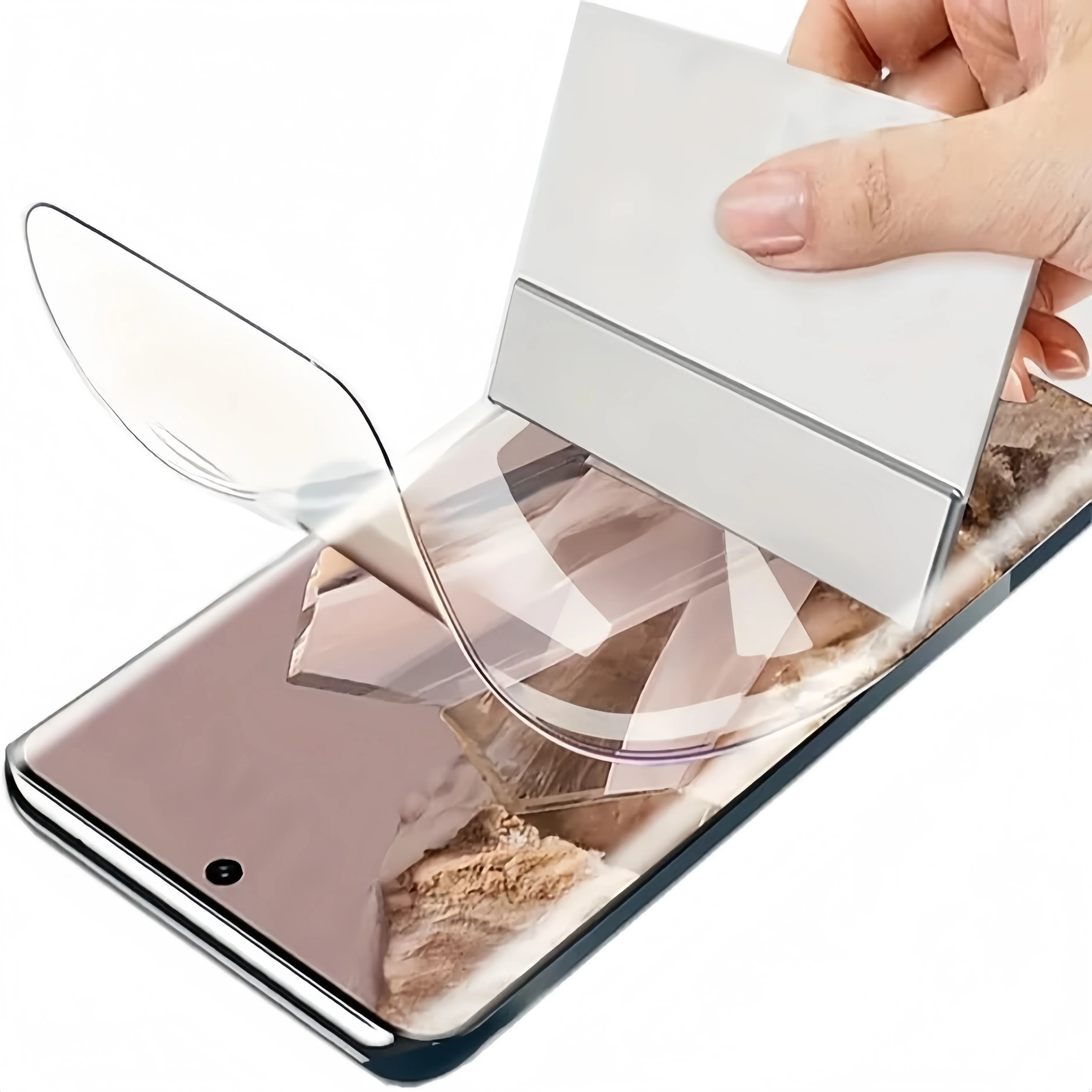 2pcs High Sensitive Hydrogel Film for Google Pixel 10 9 8 Pro ProXL10A/9A/8A, Transparent Soft TPU Screen Protector Self-Healing