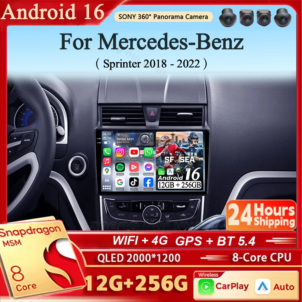 Android 16 Carplay&Auto Autoradio Navigation Multimedia Stereo Player QLED 4G Für Geely Emgrand EC7 1 2016 - 2018