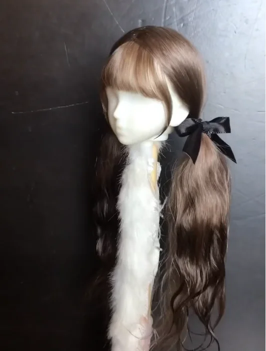 Hair for doll hard shell wig 1/3 1/4 BJD wig free shipping