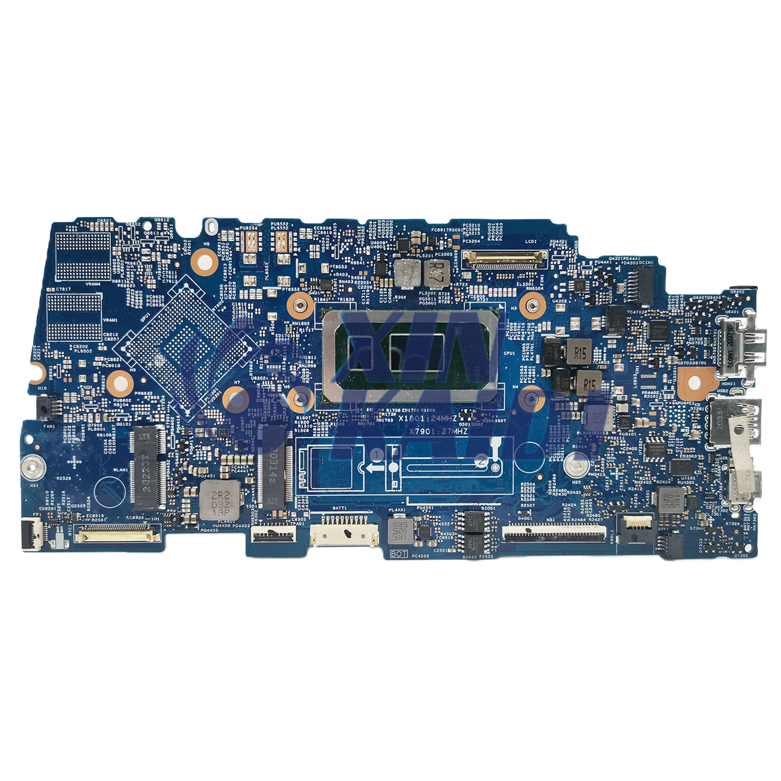 Notebook Mainboard untuk Dell Inspiron 5300 19773-1 00HTT8 Motherboard Motherboard Laptop dengan I3 I5 I7 10th Gen CPU RAM 8G 16G