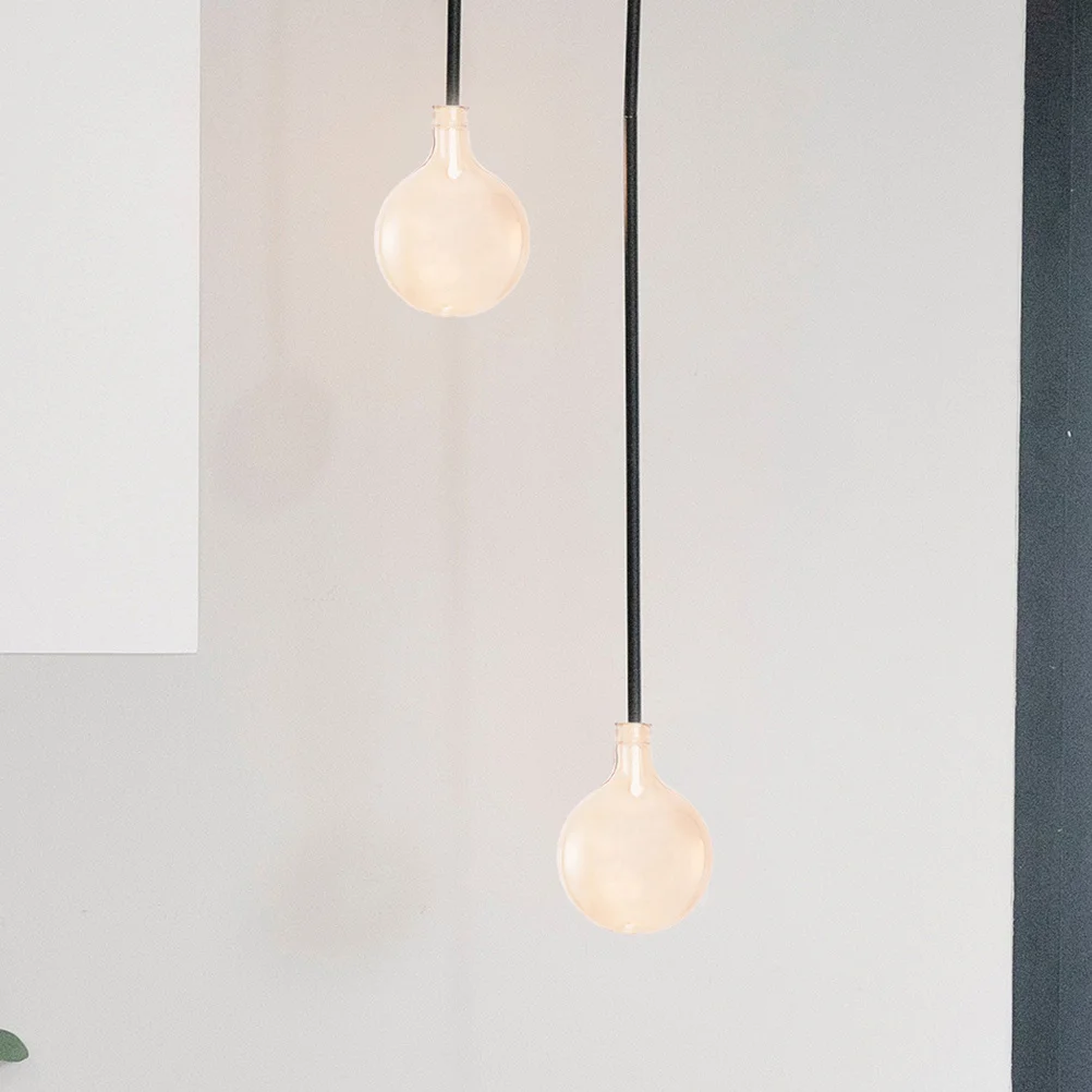 

2Pcs Glass Lampshade Pendant Light Fixture Cover Easy Installation Room Decor Glass Lamp Shade Replacement