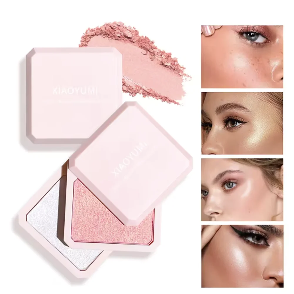 Double-layer highlight powder fine glitter pearlescent brightening contour three-dimensional natural glitter
