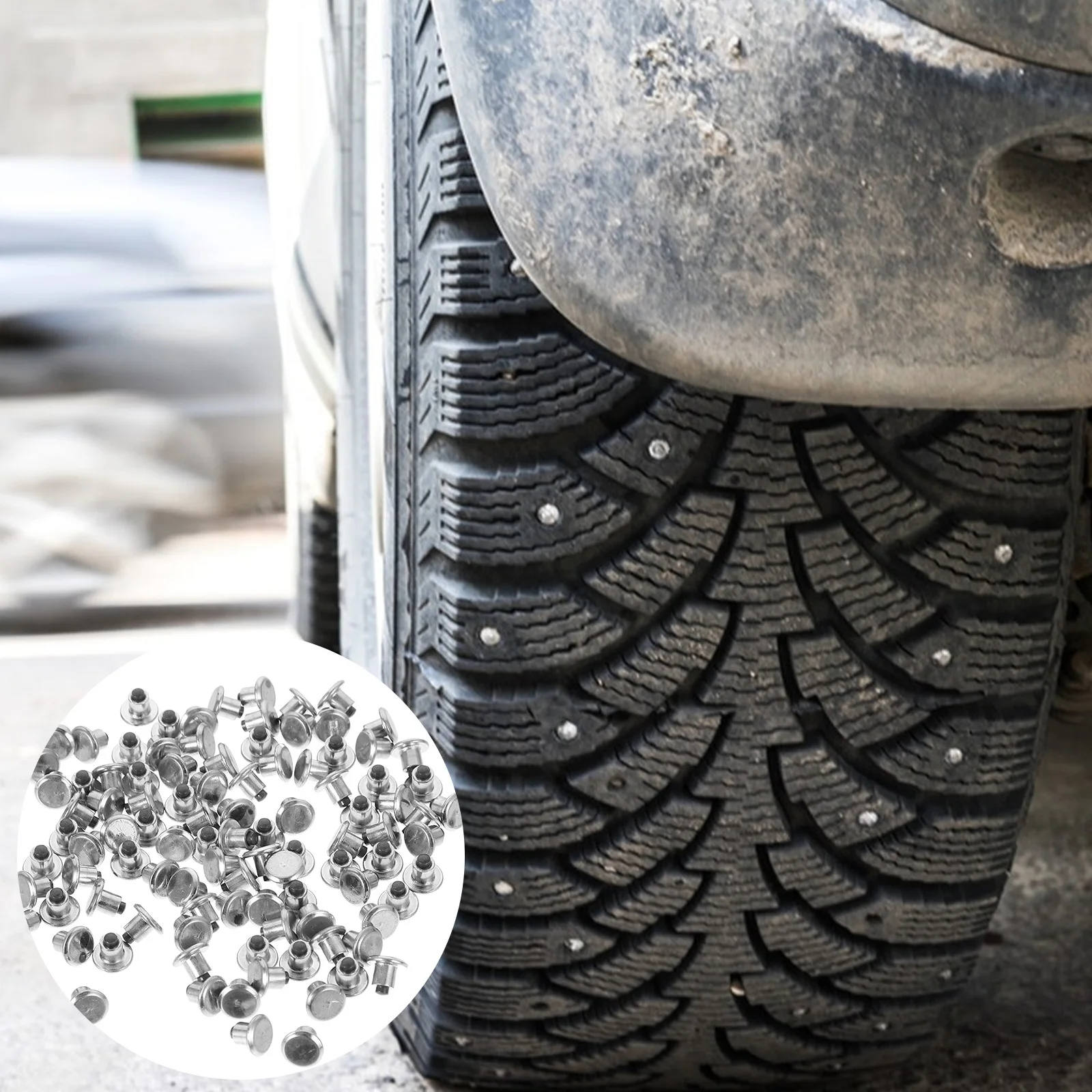 

100pcs Tire For Motorcycle Suv Atv Car Truck Auto Accessories Snow Spikes Off-Road Traction Auto Accessories Repair Tool