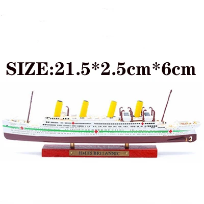 1:1250 RMS TITANIC LUSITANIA MAURETANIA NORMANDIE BRITANNIO FRANCE Cruise Ship Model Atlas Diecast Boat Toys Collectiabl