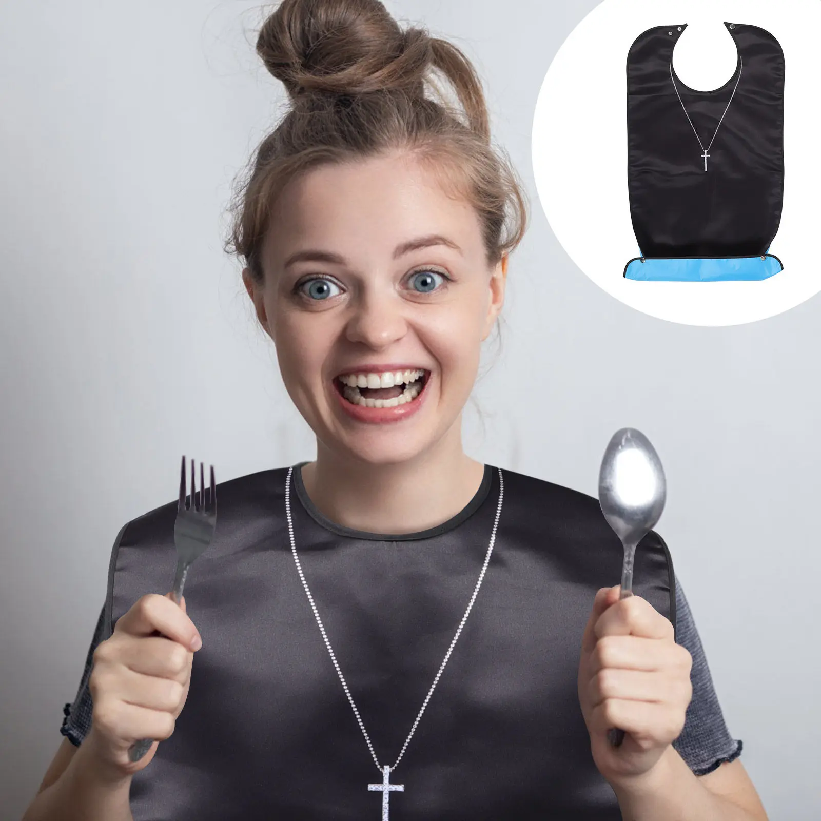 

Многоразовый взрослый нагрудник-протектор для одежды, водонепроницаемый, грязеотталкивающий, для пожилых людей, лежачих больных, ухода за престарелыми, домов престарелых