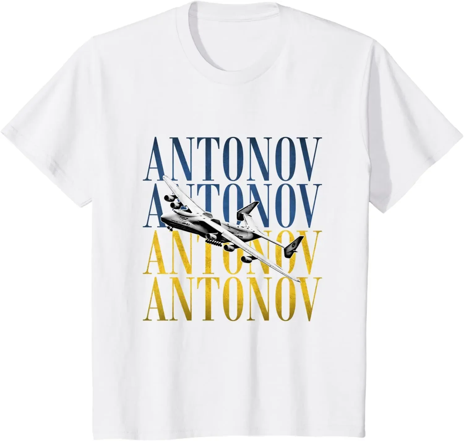 Antonov AN-225 Cargo Jet Plane Aircraft Men T-Shirt Short Sleeve Casual 100% Cotton O-Neck Harajuku Tees