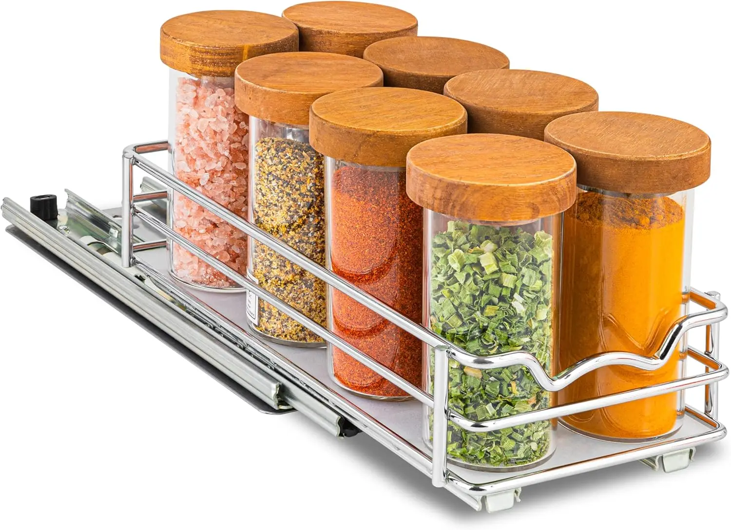 

Pull Out Cabinet Organizer for Spices, Cans - Heavy Duty with Lifetime Limited Warranty- Pull Out Spice Rack- Cabinet P