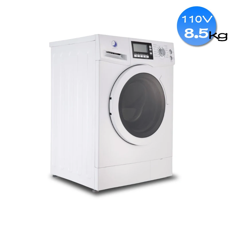 110V Washing Machine for Ship 8.5KG Drum Washing and Drying Machine Full Automatic Condensation Dryer