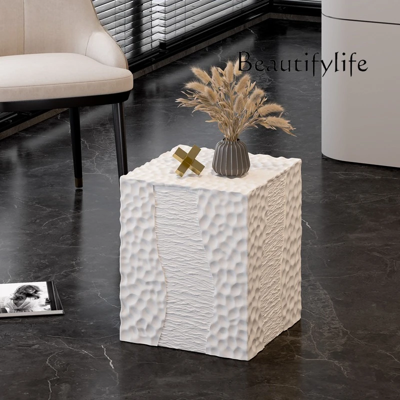 

abstract coffee table living room sofa next to minimalist art edge few large floor ornaments retro bedside shelves