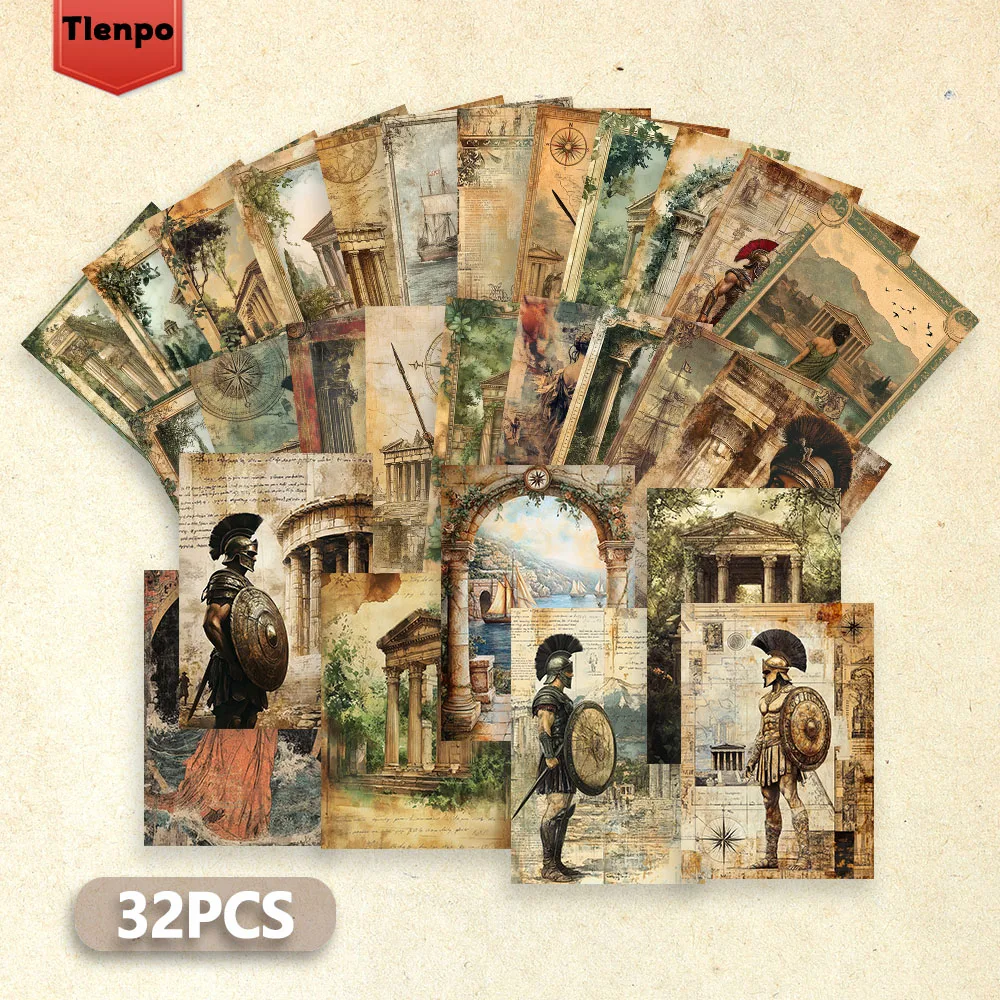 32 klassische griechische römische Postkarten, dicker Karton, hochauflösend, Themenjournal/Décor/Grußkarten, Sammlergeschenke3