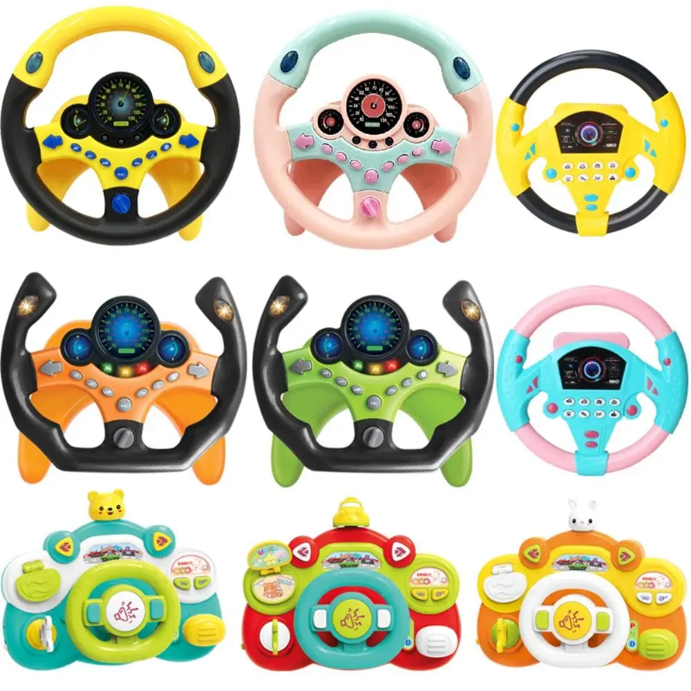 

with Light Sound Infant Shining Steering Wheel Plastic Flash/Music/Sound Educational Stroller Steering Wheel 5 Styles
