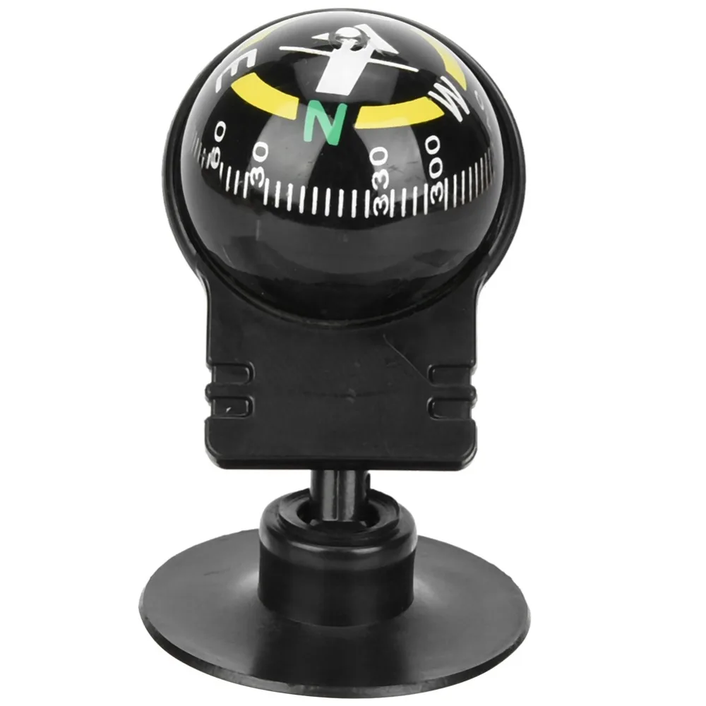 Picture 4: 2 Pcs Durable Suction Cup Moun Car Compass Ball Adjustable Black Navigation Guide Ball Portable Car Compass Car Dashboard