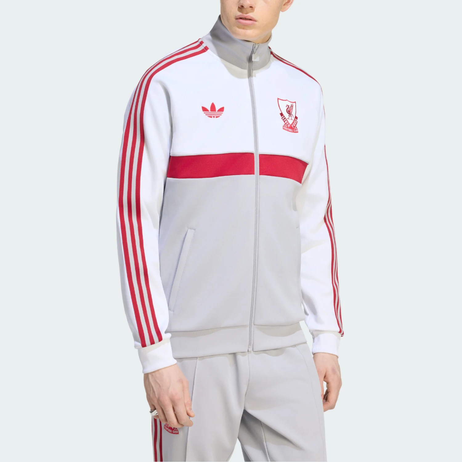 Adidas genuine clover men's casual retro zipper jacket jacket KG2901