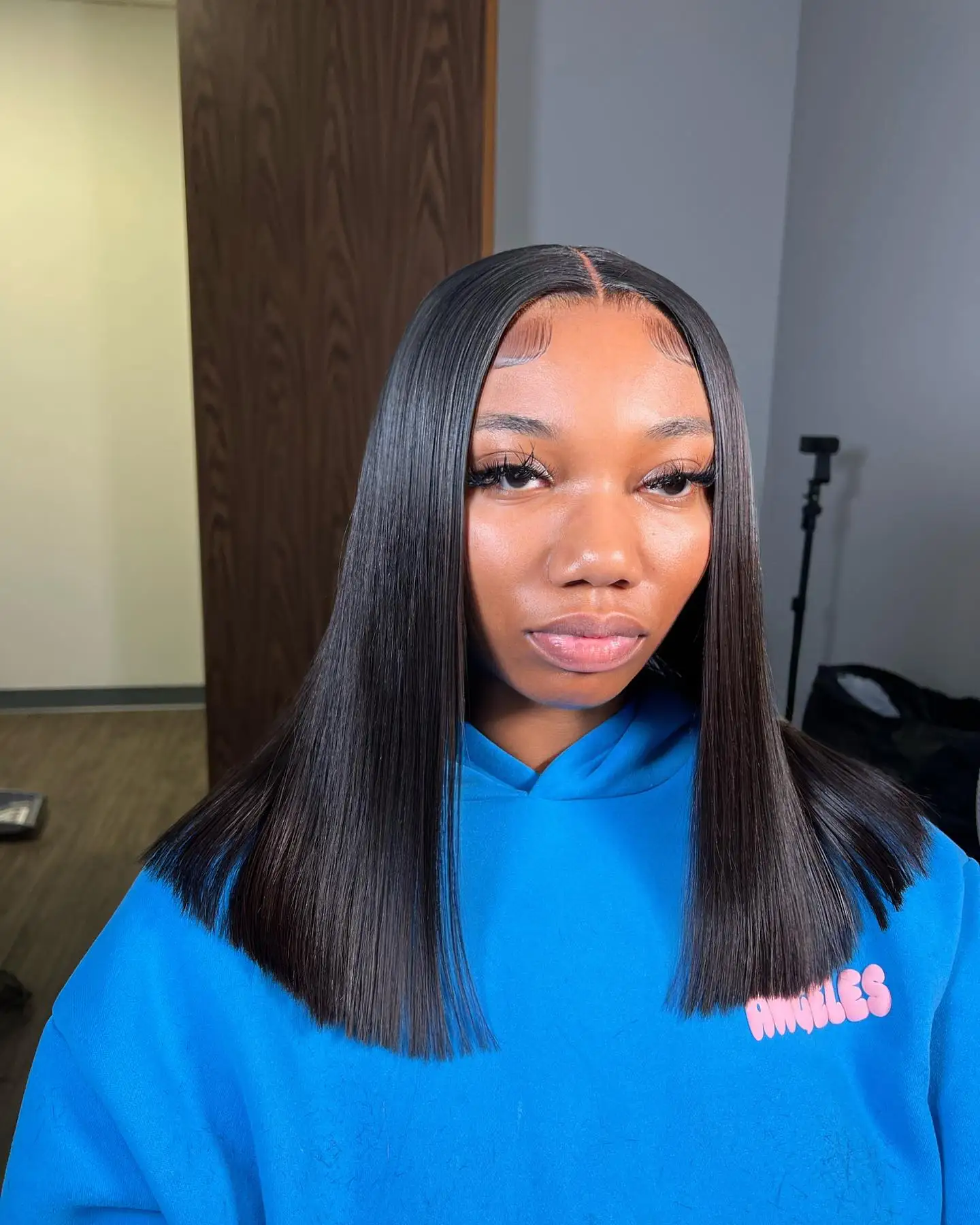 18 Inch Short Straight Bob Wig Human 13x4 Lace Transparent 200% Frontal Hair Bob Wig PrePlucked Lace Front Human Hair Wigs