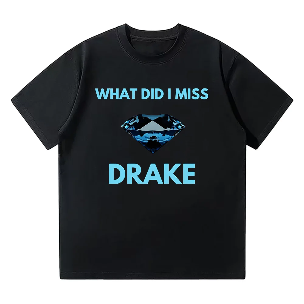 

Drake What Did I Miss Masonry Graphic Print T-shirts Rapper Drake Drake Tees Unisex Hip Hop Fashion TShirt Cotton Oversized Top