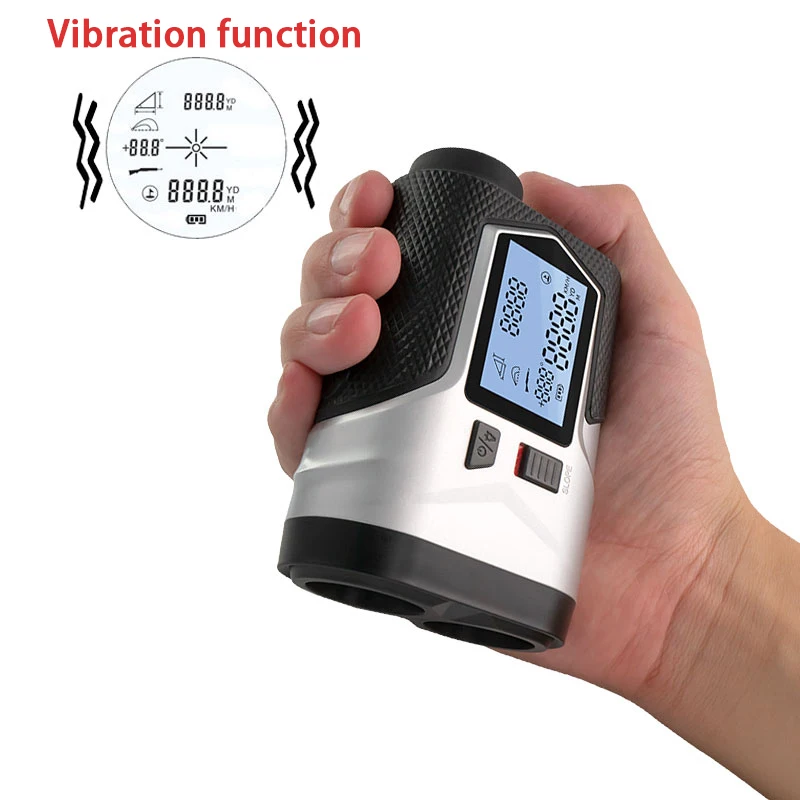 Imagem -04 - Recarregável Golf Laser Rangefinder Inclinação Ajustado Flag-lock Vibração Laser Medidor de Distância Telescópio para Caça 1200m 650m